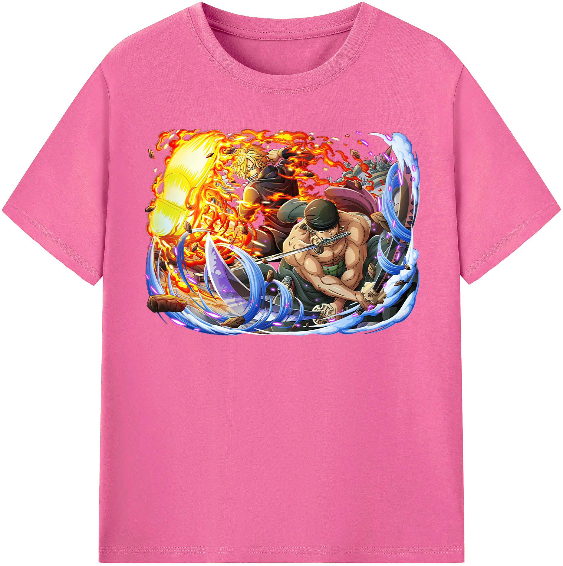 ワンピース ロロノア・ゾロ ONE PIECE Roronoa Zoro レディースカジュアルプリントTシャツ（綿100％）